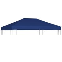 vidaXL سقف مظلة علوي 310 جم/ م² 4×3 م أزرق