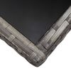 vidaXL طاولة حديقة رمادي 170&times;80&times;74 سم بولي روطان
