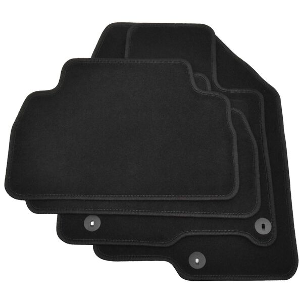 vidaXL سجادة مركبات المحركات أسود قماش