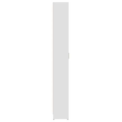 vidaXL خزانة مدخل المنزل أبيض 55×25×189 سم خشب حبيبي
