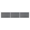 3053248 vidaXL Garden Fence WPC 526x106 cm Grey (49073+2x49075) - Untranslated