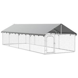 vidaXL منزل كلب خارجي مع سقف 150x200x600 سم