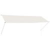 143768 vidaXL Retractable Awning 350x150 cm Cream - Untranslated
