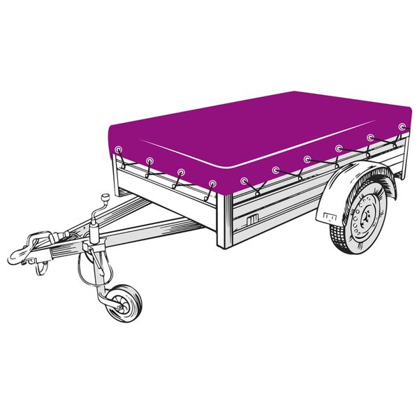 vidaXL شبكة مقطورة 1.5×2.7 م HDPE أسود