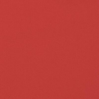 vidaXL وسادة مقعد حديقة أحمر 200×50×7 سم قماش