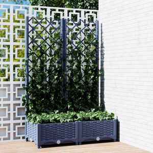 vidaXL حديقة أزرق رمادي 80 x 40 x 121.5 cm