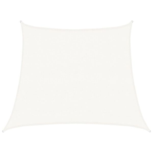 vidaXL مظلة شراعية 160 جم/م² أبيض 4/3×3 م HDPE