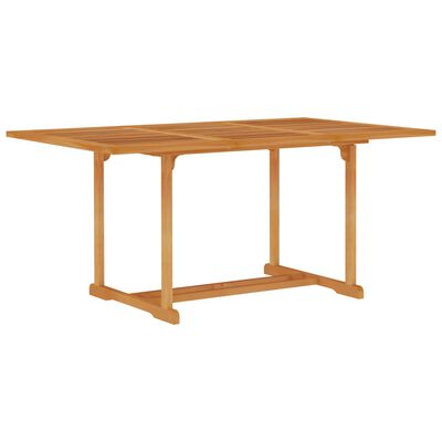 vidaXL طاولة حديقة 150×90×75 سم خشب ساج صلب