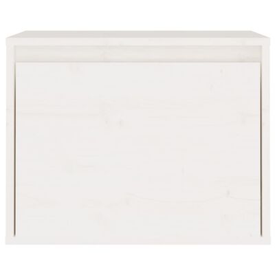 vidaXL خزانات حائط لون أبيض 35x30x45 سم خشب صنوبر صلب