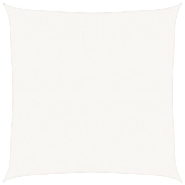 vidaXL مظلة شراعية 160 جم/م&sup2; أبيض 5&times;5 م HDPE