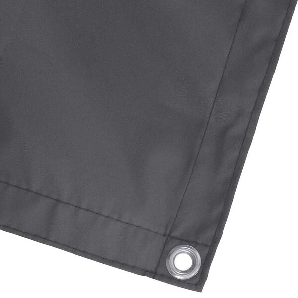 vidaXL ساتر شرفة قماش أكسفورد 90&times;400 سم أنثراسايت