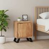 323519 vidaXL Bedside Cabinet 40x30x50 cm Solid Acacia Wood with Live Edges - Untranslated