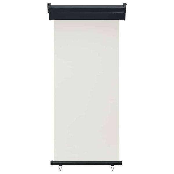 vidaXL مظلة شرفة جانبية 85×250 سم كريمي