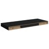 323833 vidaXL Floating Wall Shelves 2 pcs Black 60x23,5x3,8 cm MDF - Untranslated