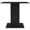 vidaXL طاولة طعام لون أسود 80×80×75 سم خشب صناعي