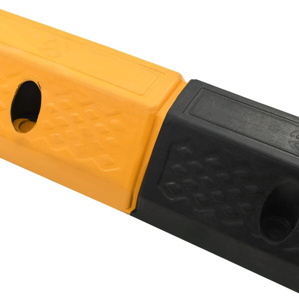 vidaXL حواجز مواقف السيارات 2 ق مطاط 49×15×9 سم