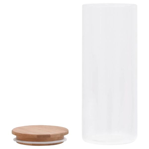 vidaXL جرة زجاجية 10 pcs شفاف 8.5 &times;8.5 &times;21.5 سم glass