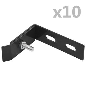 vidaXL عدد 10 أطقم موصل حائط زاوي أنثراسيت