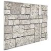 vidaXL ألواح الجدران 10 pcs رمادي 100 x 50 cm فوم EPS