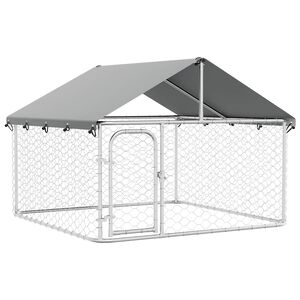 vidaXL منزل كلب خارجي مع سقف 150x200x200 سم