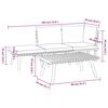 vidaXL طقم جلسة حديقة 4 قطع مع وسائد خشب أكاسيا صلب