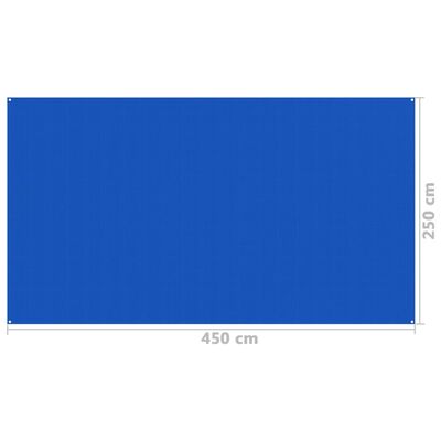 vidaXL سجادة خيمة 250×450 سم أزرق