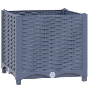 vidaXL حوض زراعي مرتفع 40&times;40&times;38 سم بولي بروبيلين