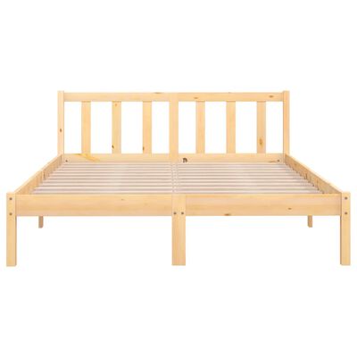 vidaXL إطار سرير خشب صنوبر صلب 120×200 سم