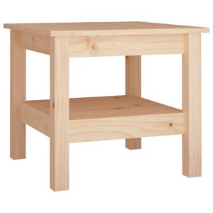 vidaXL طاولة قهوة مقاس 45x45x40 سم من خشب الصنوبر الصلب