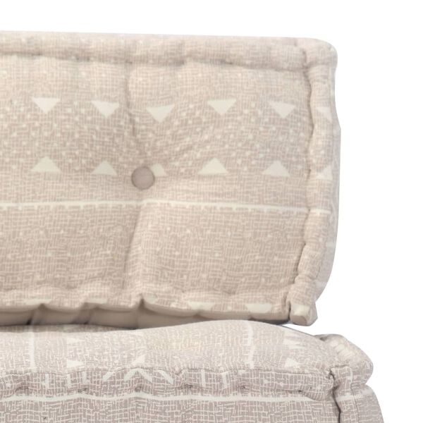 vidaXL بوف قماش بيج