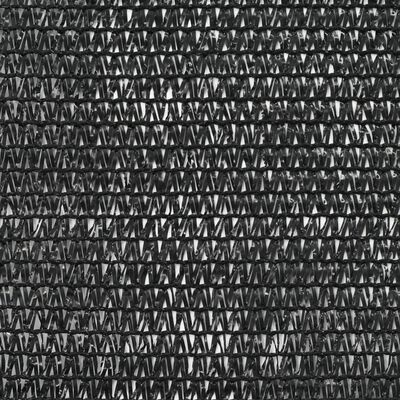 vidaXL حاجز ملعب تنس HDPE أسود 1.8×25 م