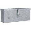 vidaXL صندوق ألومنيوم 48.5&times;14&times;20 سم فضي