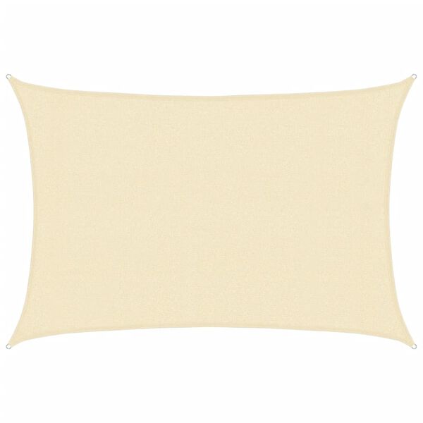 vidaXL مظلة شراعية 160 جم/م&sup2; كريمي 3&times;4 م HDPE