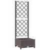 vidaXL حديقة بني 40 x 40 x 121.5 cm