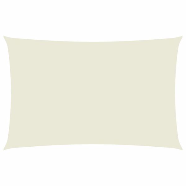vidaXL مظلة شراعية قماش أكسفورد مستطيلة 2×5 م كريمي