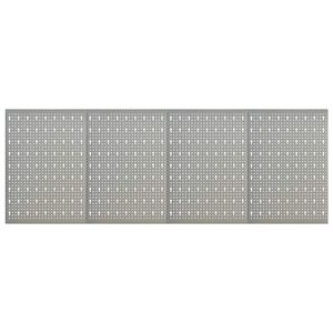 vidaXL لوحات مثقبة جدارية 4 ق 40×58 سم فولاذ