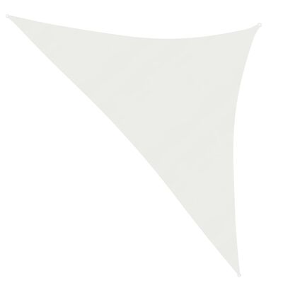 vidaXL مظلة شراعية 160 جم/م² أبيض 5×5×6 م HDPE