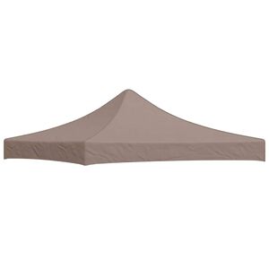 vidaXL سقف خيمة حفلات 3&times;3 م رمادي بني 270 جم/م&sup2;