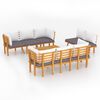 3087013 vidaXL 8 Piece Garden Lounge Set with Cushions Solid Acacia Wood (2x316264+316267+46672+46671) - Untranslated