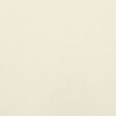 vidaXL وسائد بنش حديقة 2 ق أبيض كريمي 100×50×7 سم قماش أكسفورد
