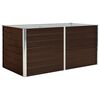 vidaXL حوض حديقة مرتفع بني 160&times;80&times;77 سم فولاذ مجلفن