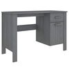 vidaXL مكتب رمادي داكن 113&times;50&times;75 سم خشب صنوبر صلب