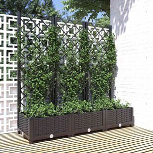 vidaXL حديقة أسود 120 x 40 x 121.5 cm