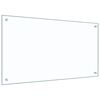 vidaXL حائط مطبخ 2 pcs شفاف 90 x 50 cm زجاج مقسى