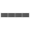3070449 vidaXL Fence Panel Set WPC 699x105 cm Black (148975+3x148976) - Untranslated