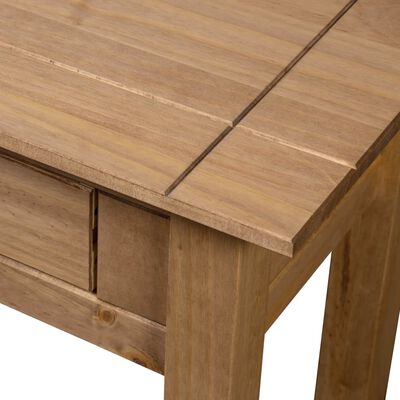 vidaXL طاولة كونسول 110×40×72 سم خشب صنوبر صلب طراز بنما
