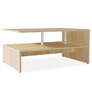 vidaXL طاولة قهوة خشب صناعي 90&times;59&times;42 سم أوك