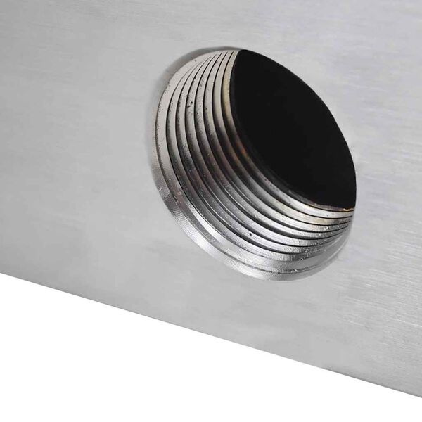 vidaXL 41666 نافورة شلال للمسبح مستطيلة ستانلس ستيل 45 سم