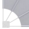 vidaXL مظلة شرفة جانبية قابلة للطي رمادي 140&times;140 سم