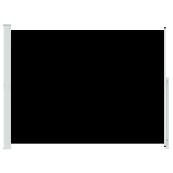 vidaXL مظلة فناء جانبية قابلة للسحب 220&times;300 سم أسود